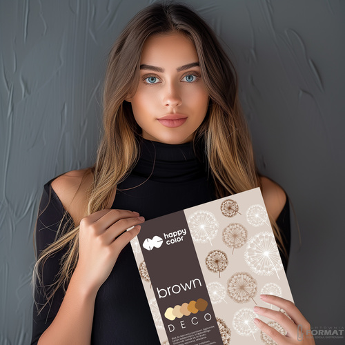 BLOK TECHNICZNY BROWN DECO A4 170g 5 KOLORÓW 20 KARTEK ODCIENIE BRĄZU 7