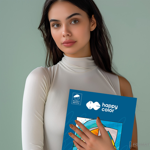 BLOK MALARSKI HAPPY COLOR MŁODY ARTYSTA BIAŁY A4 200g 10 KARTEK 6