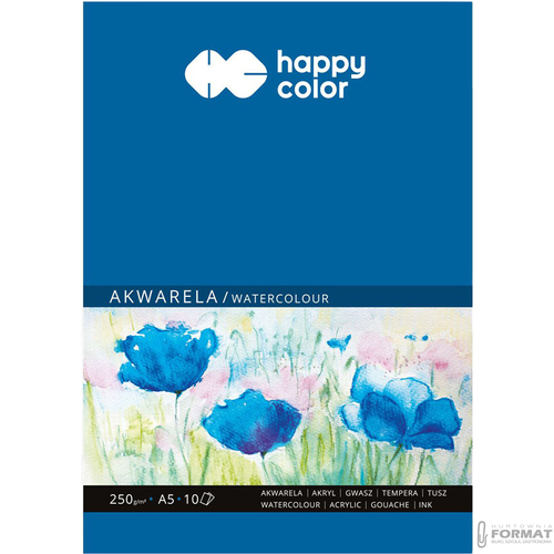 BLOK AKWARELOWY HAPPY COLOR A5 250g 10 KARTKOWY 2