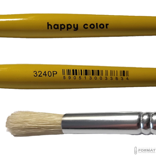 PĘDZELEK PRZEDSZKOLAKA HAPPY COLOR 3240P OKRĄGŁY GRUBY 4