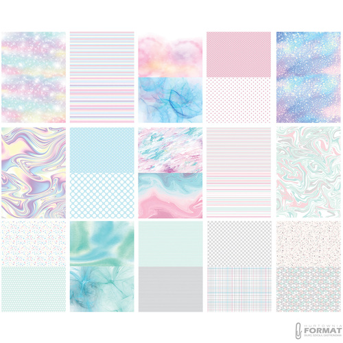 BLOK Z MOTYWAMI HAPPY COLOR PASTEL A4 80g 15 KARTEK 26 MOTYWÓW 3
