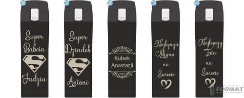 KUBEK TERMICZNY TERMOS NA KAWĘ HERBATĘ DO SAMOCHODU 440 ml PREZENT GRAWER 18