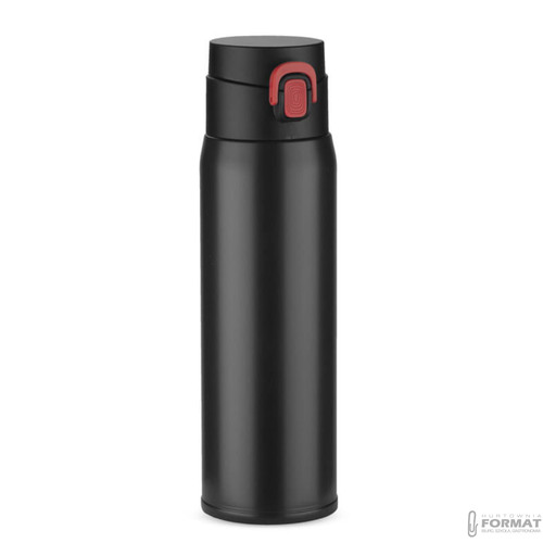 KUBEK TERMICZNY TERMOS NA KAWĘ HERBATĘ DO SAMOCHODU 420ml CZARNY +GRAWER 2