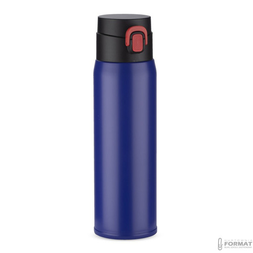 KUBEK TERMICZNY TERMOS NA KAWĘ HERBATĘ DO SAMOCHODU 420ml NIEBIESKI +GRAWER 5
