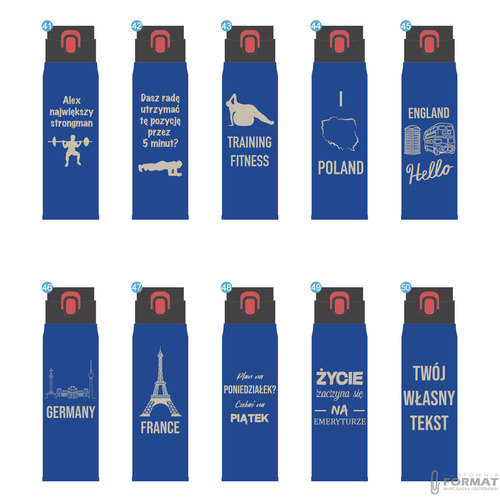 KUBEK TERMICZNY TERMOS NA KAWĘ HERBATĘ DO SAMOCHODU 420ml NIEBIESKI +GRAWER 24