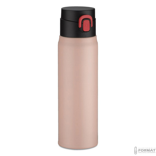 KUBEK TERMICZNY TERMOS NA KAWĘ HERBATĘ DO SAMOCHODU 420ml RÓŻOWY +GRAWER 2
