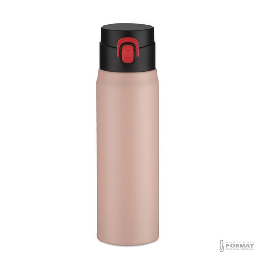 KUBEK TERMICZNY TERMOS NA KAWĘ HERBATĘ DO SAMOCHODU 420ml RÓŻOWY +GRAWER 3