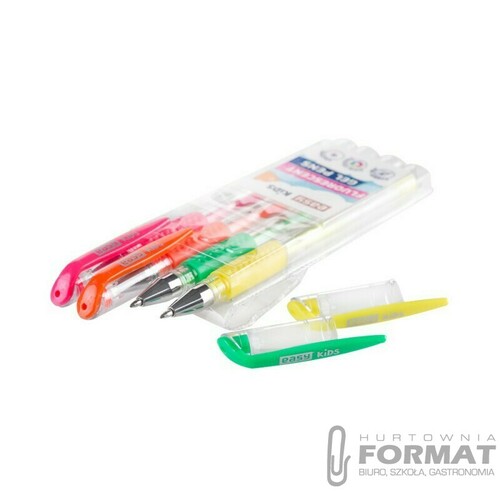 Żelopisy fluorescencyjne Easy 4 szt. 2