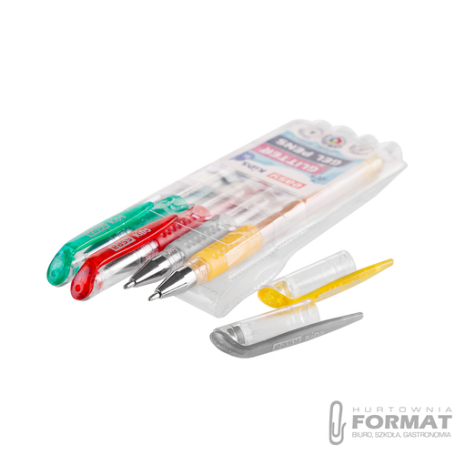 Długopis żelowy Brokat EASY 4 szt. 48470 3
