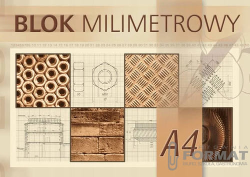 Kreska Blok milimetrowy A4 20 kartek 5