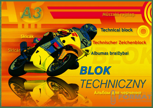 Kreska Blok techniczny biały A3-250 g/m2 10 kartek 2