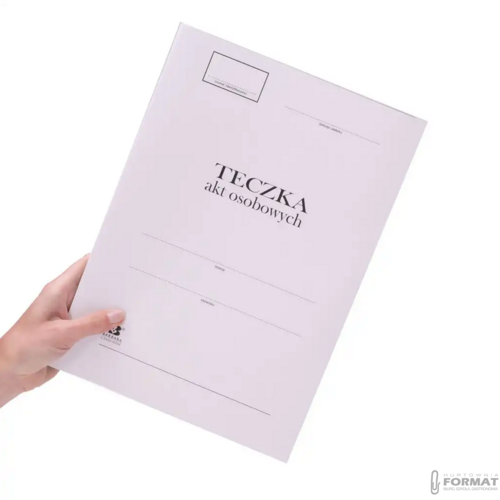 TECZKA NA AKTA OSOBOWE TEKTUROWA BARBARA Z GRZBIETEM HARMONIJKOWYM 3
