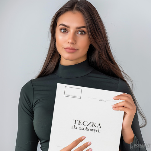 TECZKA NA AKTA OSOBOWE TEKTUROWA BARBARA Z GRZBIETEM HARMONIJKOWYM 6