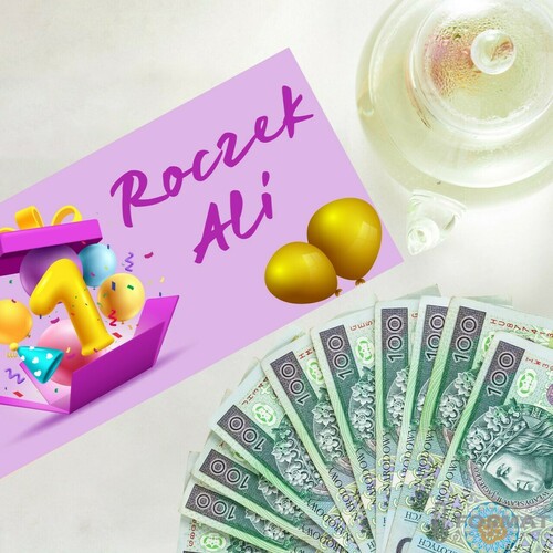 DREWNIANE PUDEŁKO NA PIENIĄDZE PAMIĄTKA NA ROCZEK WZORY IMIĘ EKO BOX NADRUK 15
