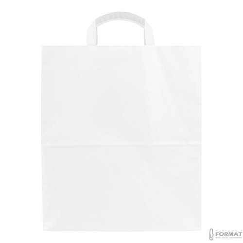 TORBA PAPIEROWA CATERINGOWA BIAŁA 320/170/420mm 32/17/42cm 250SZT EKO+NADRUK 11