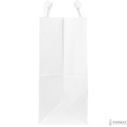 TORBA PAPIEROWA CATERINGOWA BIAŁA 320/170/420mm 32/17/42cm 250SZT EKO+NADRUK 61