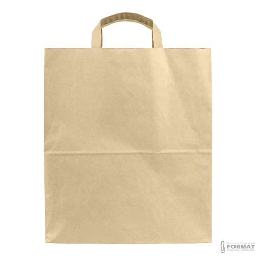 TORBA PAPIEROWA CATERINGOWA BRĄZOWA 320/170/420mm 32/17/42cm 250SZT +NADRUK 5