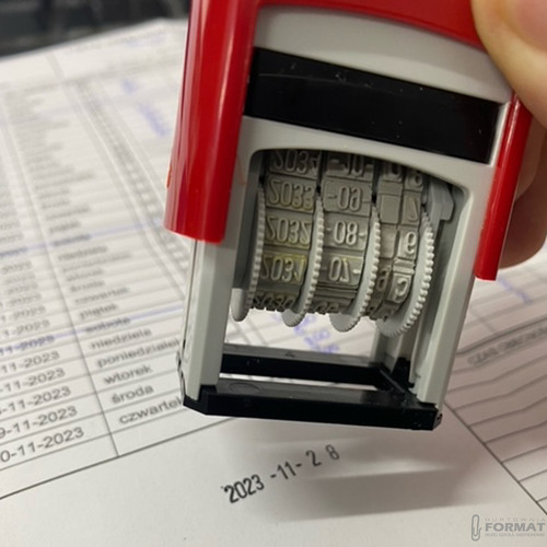 DATOWNIK WAGRAF DATUŚ CYFRA DATA ROK MIESIĄC DZIEŃ CZERWONY 5