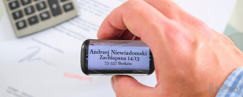 PIECZĄTKA TRODAT 8911 DO 4 LINII FIRMOWA IMIENNA BIUROWA PROJEKT + GUMKA 8