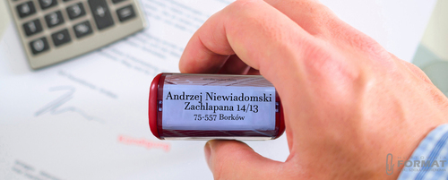 PIECZĄTKA TRODAT 8911 DO 4 LINII FIRMOWA IMIENNA BIUROWA PROJEKT + GUMKA 8