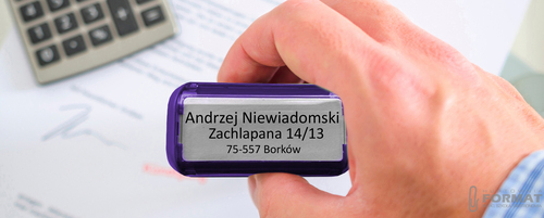 PIECZĄTKA TRODAT 4912 DO 6 LINII FIRMOWA IMIENNA BIUROWA PROJEKT + GUMKA 8
