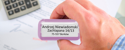 PIECZĄTKA TRODAT 4912 DO 6 LINII FIRMOWA IMIENNA BIUROWA PROJEKT + GUMKA 8