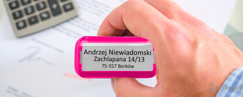 PIECZĄTKA TRODAT 4912 DO 6 LINII RÓŻOWA NEON 8