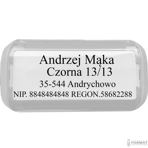 PIECZĄTKA TRODAT 4911 DO 4 LINII FIRMOWA IMIENNA BIUROWA PROJEKT + GUMKA 3