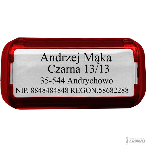 PIECZĄTKA TRODAT 4911 DO 4 LINII FIRMOWA IMIENNA BIUROWA PROJEKT + GUMKA 3