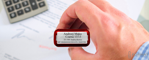 PIECZĄTKA TRODAT 4911 DO 4 LINII FIRMOWA IMIENNA BIUROWA PROJEKT + GUMKA 8