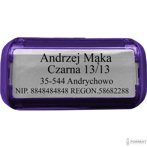 PIECZĄTKA TRODAT 4911 DO 4 LINII FIRMOWA IMIENNA BIUROWA PROJEKT + GUMKA 3