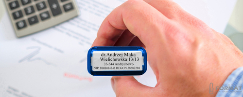 PIECZĄTKA TRODAT 4911 DO 4 LINII FIRMOWA IMIENNA BIUROWA PROJEKT + GUMKA 8