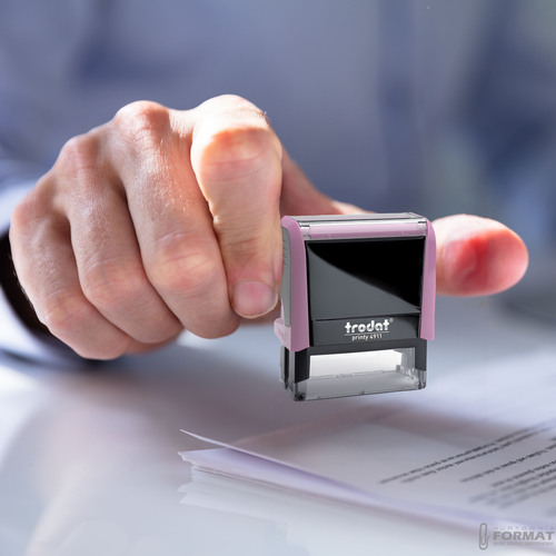 PIECZĄTKA TRODAT 4911 DO 4 LINII FIRMOWA IMIENNA BIUROWA PROJEKT + GUMKA 5