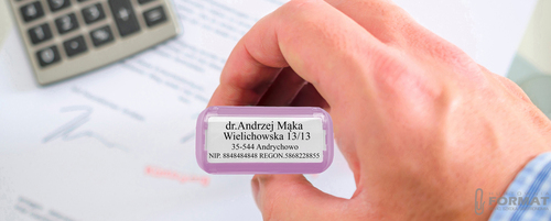 PIECZĄTKA TRODAT 4911 DO 4 LINII FIRMOWA IMIENNA BIUROWA PROJEKT + GUMKA 8