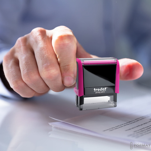 PIECZĄTKA TRODAT 4911 DO 4 LINII FIRMOWA IMIENNA BIUROWA PROJEKT + GUMKA 5