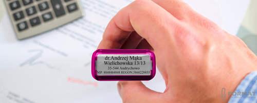 PIECZĄTKA TRODAT 4911 DO 4 LINII FIRMOWA IMIENNA BIUROWA PROJEKT + GUMKA 8