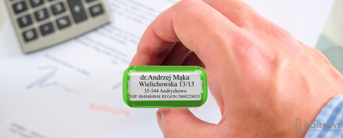 PIECZĄTKA TRODAT 4911 DO 4 LINII FIRMOWA IMIENNA BIUROWA PROJEKT + GUMKA 8