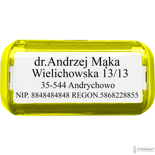 PIECZĄTKA TRODAT 4911 DO 4 LINII FIRMOWA IMIENNA BIUROWA PROJEKT + GUMKA 3