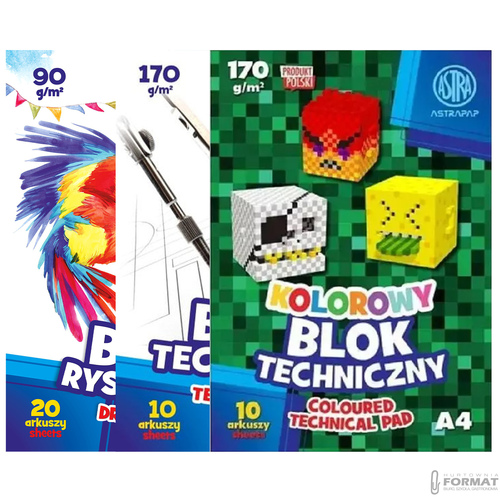 WYPRAWKA SZKOLNA DO SZKOŁY KREDKI PLASTELINA FLAMASTRY 22el ASTRA +3 GRATIS 7