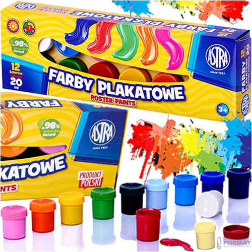 WYPRAWKA SZKOLNA DO SZKOŁY KREDKI PLASTELINA FLAMASTRY 22el ASTRA +3 GRATIS 11