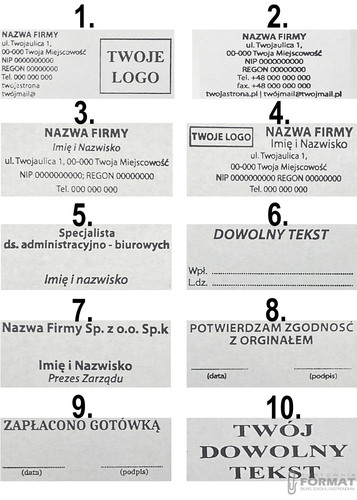 PIECZĄTKA TRODAT 4913 DO 8 LINII FIRMOWA IMIENNA BIUROWA PROJEKT + GUMKA 9