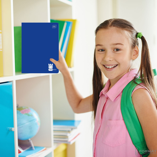 ZESTAW 4 ZESZYTÓW PRZEDMIOTOWYCH DO SZKOŁY ONE COLOR 60k A5 INTERDRUK 9