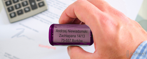 PIECZĄTKA TRODAT 8913 DO 8 LINII FIRMOWA IMIENNA BIUROWA PROJEKT + GUMKA 8