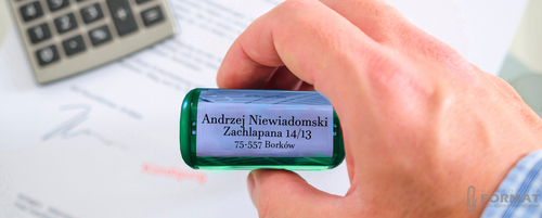 PIECZĄTKA TRODAT 8913 DO 8 LINII FIRMOWA IMIENNA BIUROWA PROJEKT + GUMKA 8