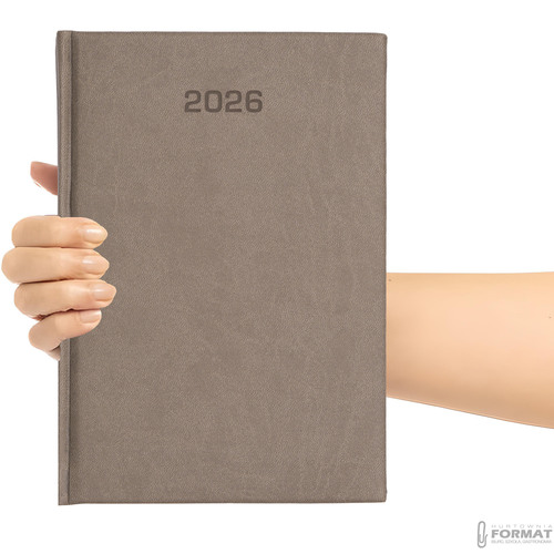 Kalendarz ECO 2026 dzienny A5 Vivella szary 11