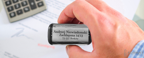 PIECZĄTKA TRODAT 8910 DO 2 LINII FIRMOWA IMIENNA BIUROWA PROJEKT + GUMKA 8