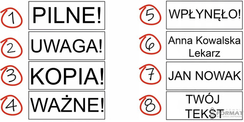 PIECZĄTKA TRODAT 8910 DO 2 LINII FIRMOWA IMIENNA BIUROWA PROJEKT + GUMKA 9