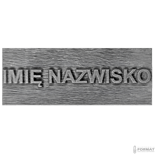 GUMKA DO PIECZĄTKI PIECZĄTEK DO 2 LINII Z TEKSTEM DO AUTOMATU 26x9mm 2