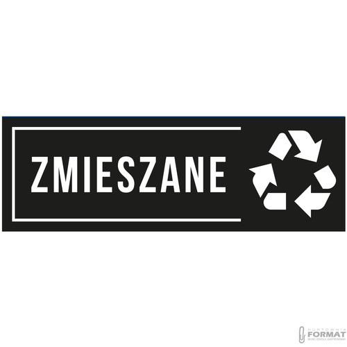 NAKLEJKA NA KOSZ ZMIESZANE 30x10 cm 2