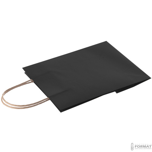 TORBA PAPIEROWA CZARNA A5 225/80/180  6